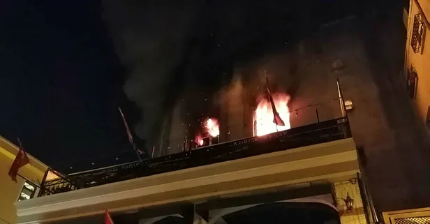 Kadıköy'de muhasebe ofisinde yangın: 1 yaralı