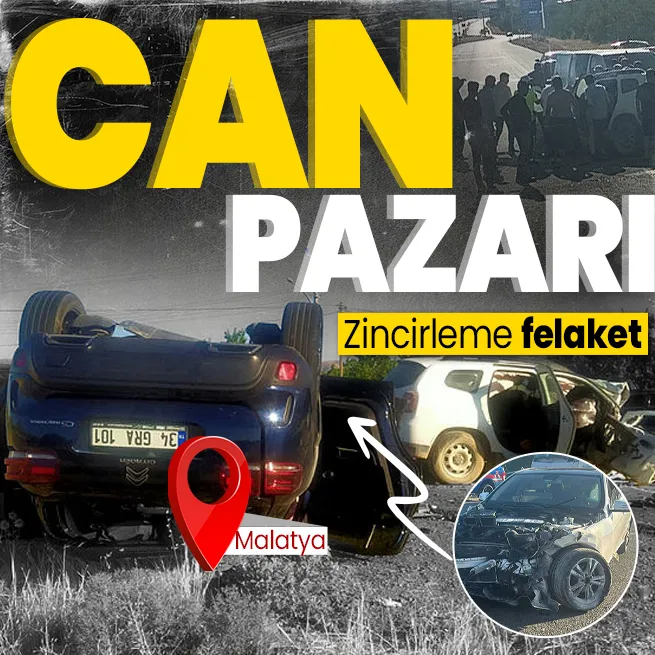 Malatya-Elazığ kara yolunda zincirleme kaza! 2 kişi can verdi | Kare kare can pazarı