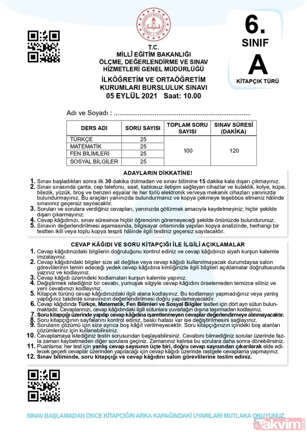 2022 İOKBS Bursluluk 5.6.7.8.9.10.11. sınıf SORU VE CEVAPLARI PDF İNDİR! meb.gov.tr: İOKBS A-B-C-D sözel- sayısal soru kitapçığı FULL! Türkçe, Matematik, Coğrafya, Tarih... - 34