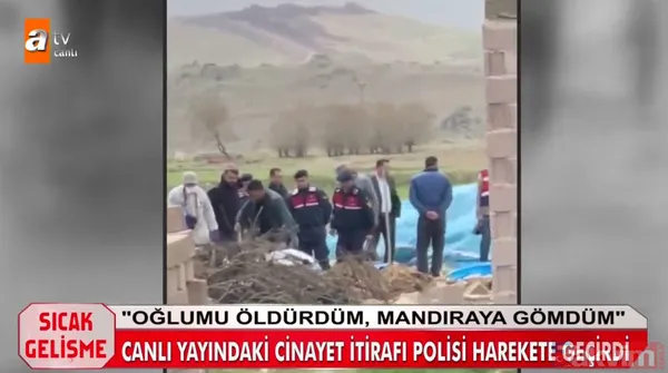 Müge Anlı canlı yayında evlat katili olan babanın gösterdiği yerde ceset bulundu! İşte cesedin çıkartılma anı! - 9