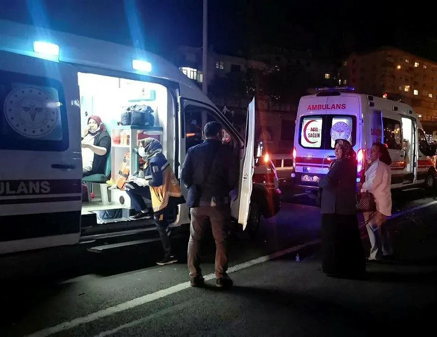 D-100’de zincirleme kaza!