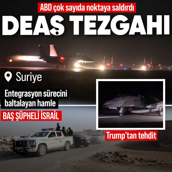 Suriyede DEAŞ tezgahı mı kuruluyor? Palmirada yaşananların ardından ABD çok sayıda noktaya saldırdı | Trumptan tehdit