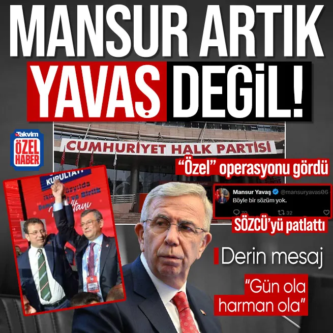CHPde birbirinin kuyusuna kazan kazana! Mansur Yavaş Özel operasyonu gördü... SÖZCÜnün Kılıçdaroğlu yalanını patlattı
