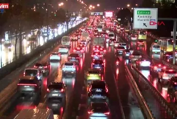 İstanbul'da trafik yoğunluğu