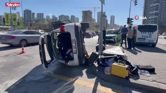 Keçiören’de feci kaza: 2'si bebek 6 yaralı!