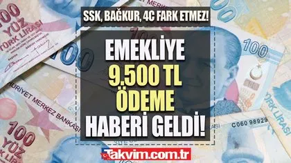 Emekliye 9.500 TL ödeme haberi bu sabah geldi! SSK, Bağkur, 4C’li 3 dakikada faizsiz ATM’den para çekecek! Halkbank, PTTBank, Denizbank, Garanti...