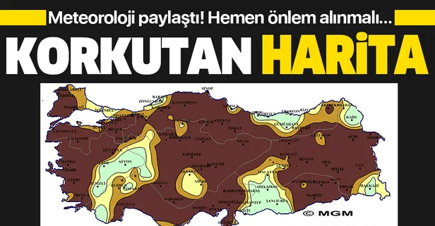 Meteoroloji korkutan haritayı paylaştı! 3 ayda inanılmaz değişim | Kuraklık mı geliyor?