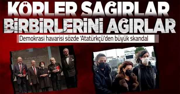Demokrasi havarisi sözde Atatürkçü Uğur Dündar ödülünü Başkan Erdoğan’a ve makamına hakaret eden Sedef Kabaş’a ithaf etti