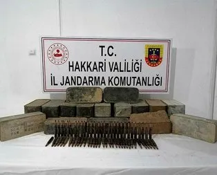Hakkari’de uçaksavar mühimmat ele geçirildi