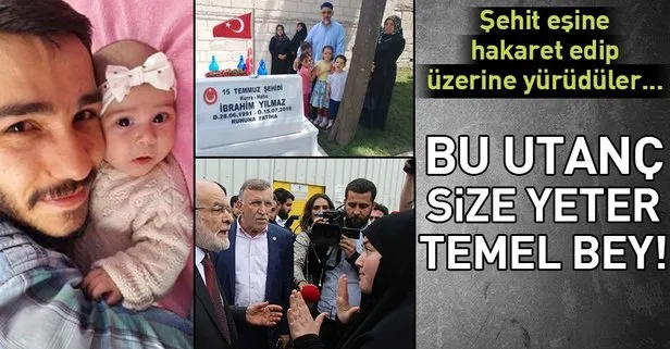 Saadet Partisi Genel Başkanı Temel Karamollaoğlu’dan 15 Temmuz Şehidinin Eşine büyük terbiyesizlik