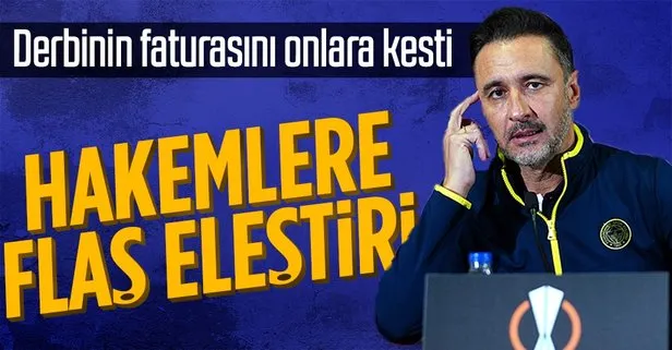 Fenerbahçe hocası Vitor Pereira’dan hakemlere flaş eleştiri