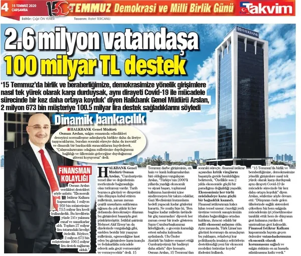 Dev projeler hayata geçirildi, Türkiye daha da güçlendi | Takvim Gazetesi 15 Temmuz özel eki-2