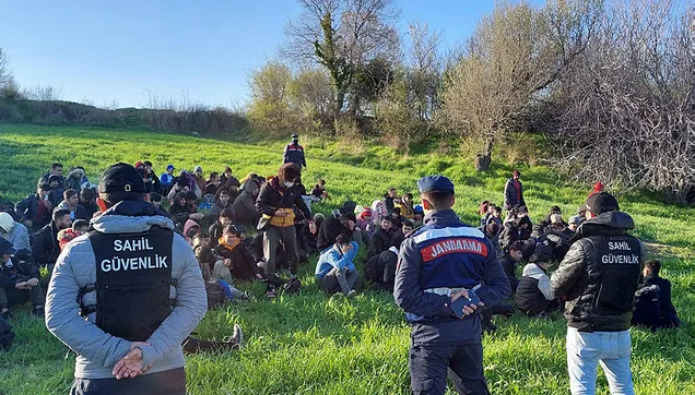 Çanakkale'de 123 düzensiz göçmen yakalandı