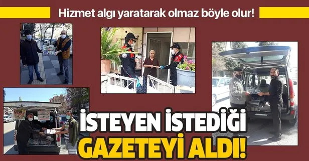İsteyen istediği gazeteyi aldı!