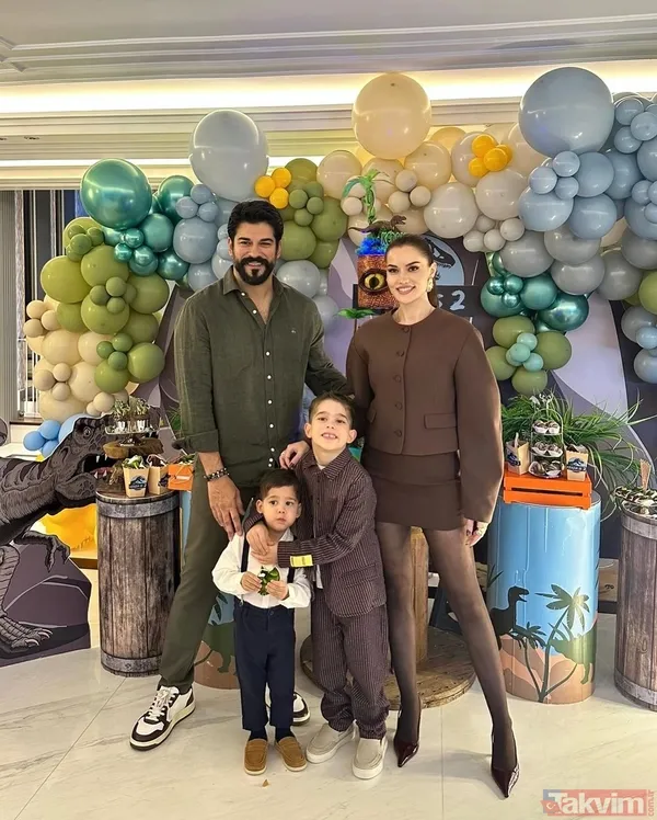 Fahriye Evcen’den çekirdek aile paylaşımı! Oğlunun doğum gününden paylaştı! “Fotoğrafta 3 tane Burak Özçivit var” - 13
