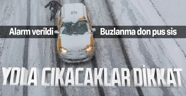 Buzlanma ve don uyarısı!