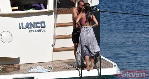 Bensu Soral ile eşi Hakan Baş boşanmanın eşiğinden dönmüştü 'basiretimiz bağlandı' Yatta dudak dudağa romantik anlardan sonra... - 11