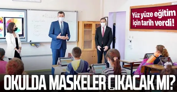 Bakan Selçuk tarih verdi! Maskesiz eğitim için...