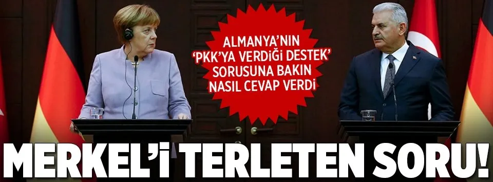 Yıldırım ve Merkel'den ortak basın toplantısı