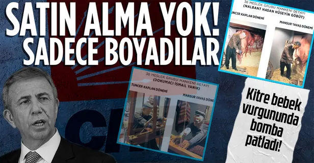 CHP'li belediyenin 'yeni aldık' dediği kitre bebeklerin sadece boyandığı ortaya çıktı!
