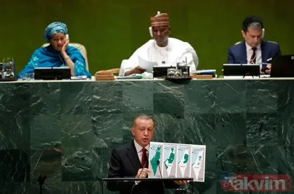 Başkan Recep Tayyip Erdoğan’dan 74.BM Genel Kurulu’nda önemli açıklamalar! İşte kare kare o tarihi anlar...