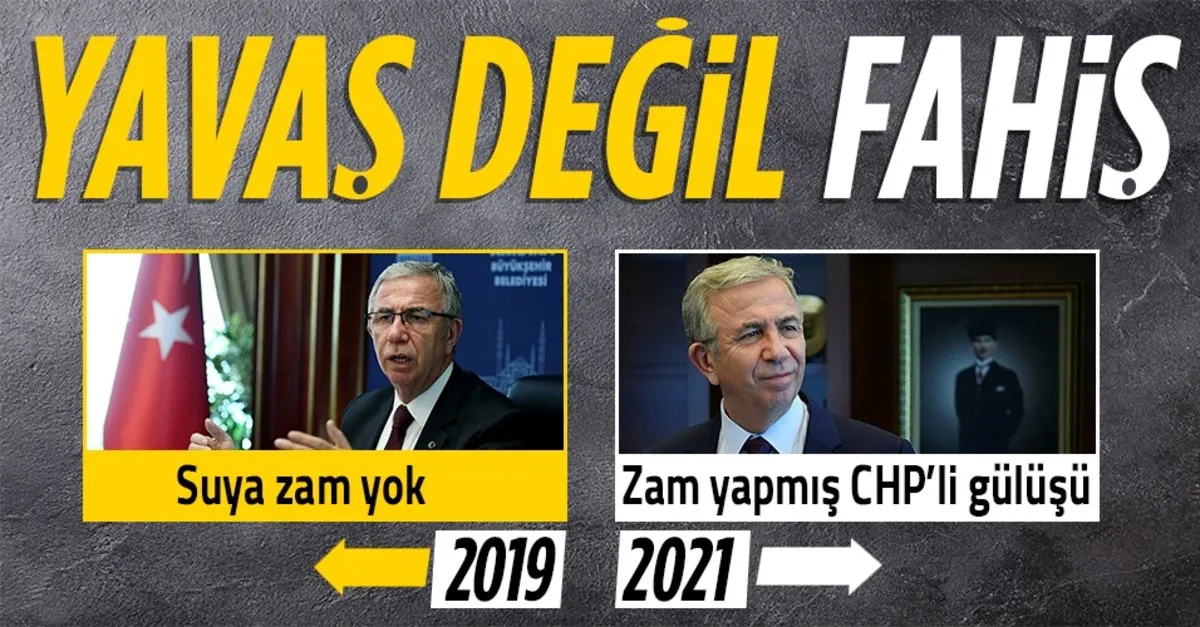 Ankara Da Chp Li Mansur Yavas Suya Yuzde 80 Zam Yapti Takvim