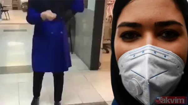 İran'da bir hemşirenin şoke eden görüntüsü ortaya çıktı! Koronavirüsten (Covid-19) korunmak için... - 1