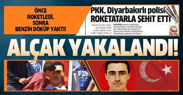 Polis memuru Ali Öztürk'ü şehit eden terörist yakalandı!