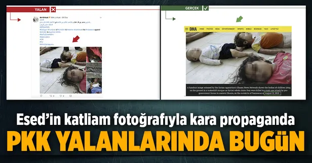 Esed'in katliam fotoğrafları "Afrin yalanları"na malzeme oluyor