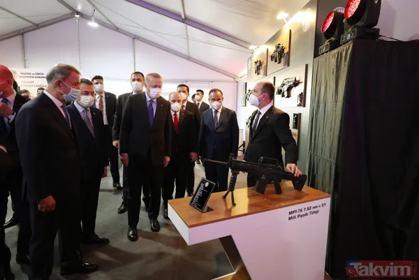 Başkan Erdoğan, Barutsan Roket ve Patlayıcı Fabrikası'nda yerli ve milli silah ve mühimmatları inceledi! - 1