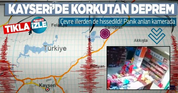 Kayseri’de 4.9 büyüklüğünde deprem meydana geldi!