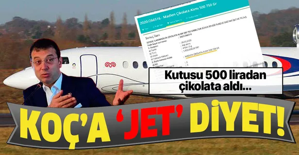CHP'li İmamoğlu jetine bindiği Koç'tan milyonluk çikolata aldı!
