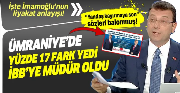 Ekrem İmamoğlu'ndan bir yandaş ataması daha! AK Partili adaya kaybeden Cafer Aktürk Şehir Hatları A.Ş.'ye atandı!