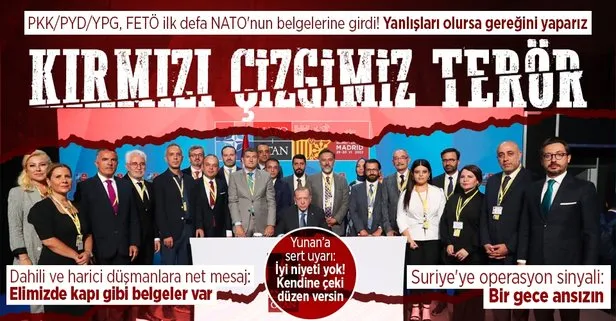 Başkan Erdoğan’dan NATO Liderler Zirvesi sonrası önemli açıklamalar! PKK/PYD/YPG, FETÖ ilk defa NATO’nun belgelerine giriyor