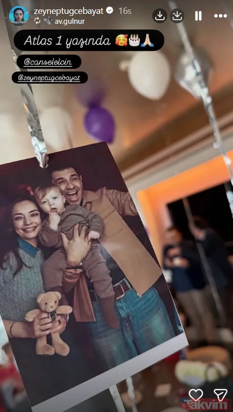 Zeynep Tuğçe Bayat ve Cansel Elçin'den duygusal paylaşımlar: Oğulları Atlas 1 yaşına bastı - 6