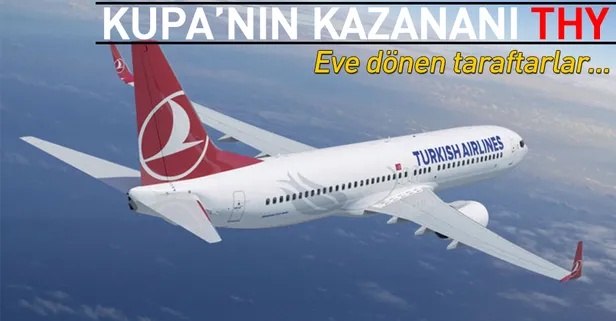 Eve dönen THY ile uçtu