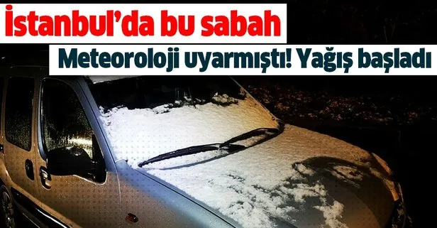 Son dakika: İstanbul’da kar yağışı başladı