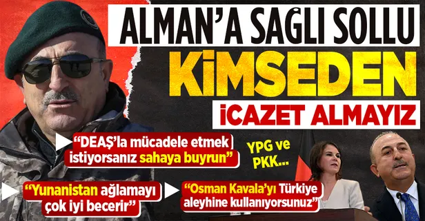 Dışişleri Bakanı Mevlüt Çavuşoğlu'ndan Alman mevkidaşı Baerbock'a peş peşe salvolar: Osman Kavala, Yunanistan, YPG/PKK...