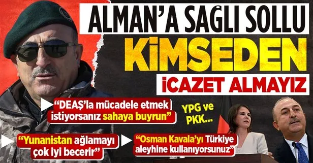 Dışişleri Bakanı Mevlüt Çavuşoğlu’ndan Alman mevkidaşı Baerbock’a peş peşe salvolar: Osman Kavala, Yunanistan, YPG/PKK...
