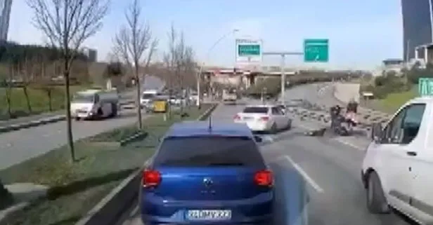 Karşıya geçmek isterken hayatının şokunu yaşadı