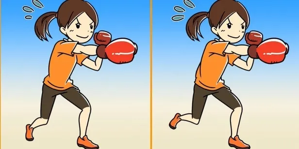 Yalnızca zeki olanlar şipşak çözüyor! IQ testi: Boksör kızın fotoğrafındaki 3 farkı 20 saniyede bulun!-3