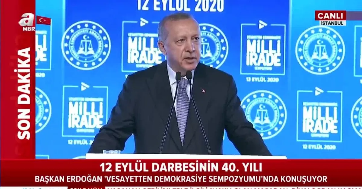 Son Dakika Baskan Erdogan Dan 12 Eylul Darbesinin 40 Yilinda Vesayet Odaklarina Net Mesaj Hicbiri Masum Degildir Videosunu Izle Takvim Tv