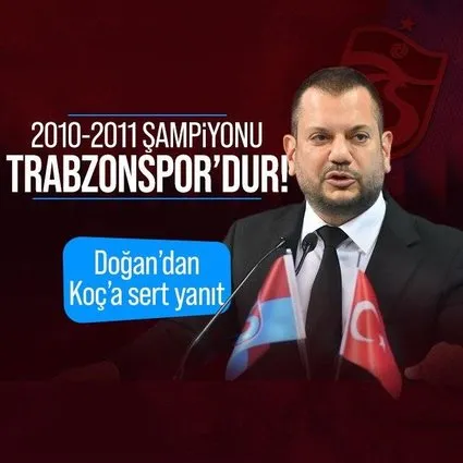 Ertuğrul Doğan’dan Ali Koç’a sert cevap