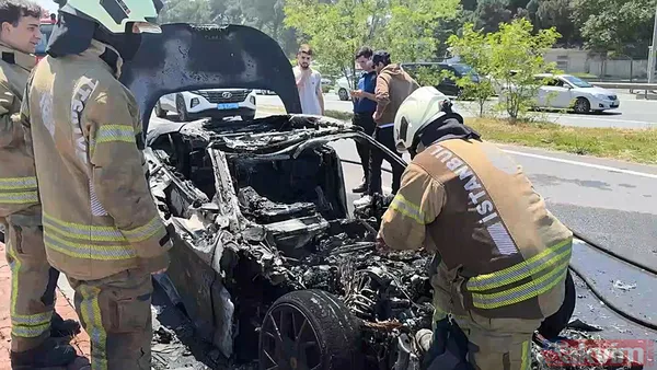 20 milyon liralık lüks araç böyle yandı! Sahibi Beşiktaş Başkanı'nın oğlu Celal Alaz Adalı çıktı - 11