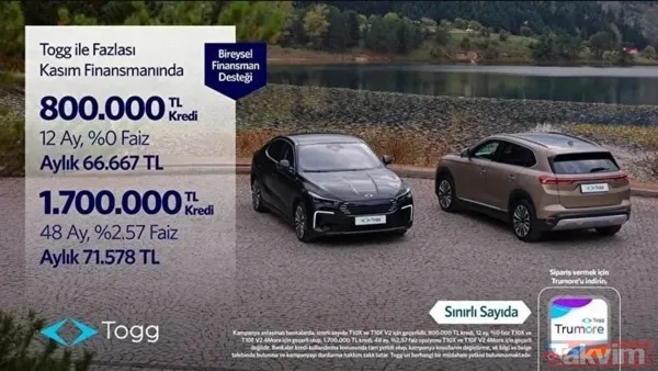 TOGG Kasım 2025 indirimli fiyat listesi: T10F ve T10X modellerinde 800 Bin TL’ye kadar faizsiz kredi - 3