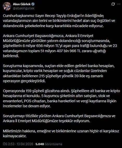 39 ilde yatırım dolandırıcılığı operasyonu: 6,6 milyar TL’yi aşan para trafiği tespit edildi, 159 şüpheli gözaltına alındı-3