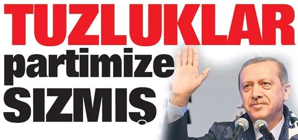 Tuzluklar partimize sızmış