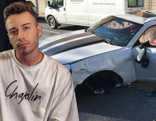 YouTuber Enes Batur trafik kazası geçirdi!