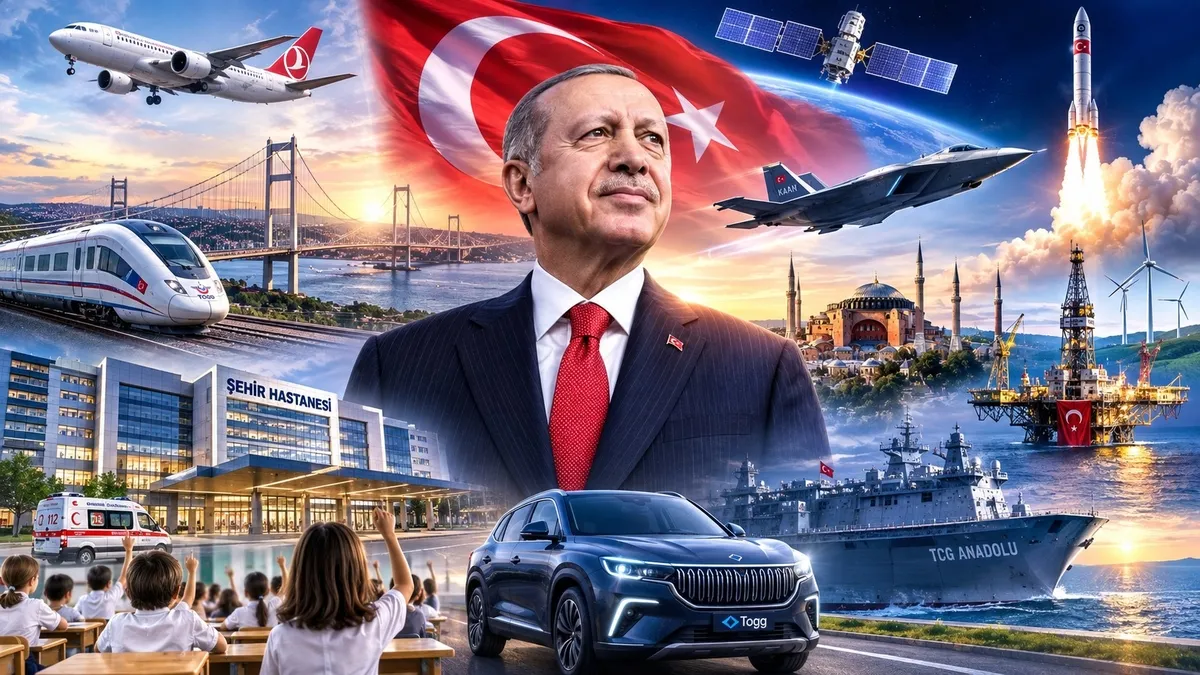 AK Parti'nin 25 yıllık iktidarında Türkiye hizmet ve eserlerle çağ atladı: Ulaşımdan savunmaya, sağlıktan enerjiye büyük dönüşüm