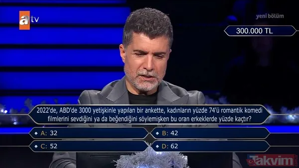 Kim Milyoner Olmak İster'de Seda Sayan'dan yarım milyonluk soruda beklenmedik hamle! Telefon jokerinde Enis Arıkan var - 49